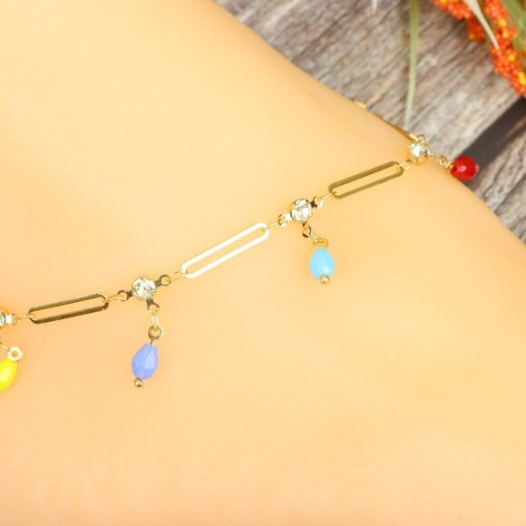 "Elegant Handmade Anklet – Delicate Jewelry for Women, MAR091337 - Picture 9 of 10